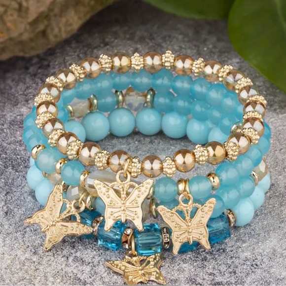 Jewelry - New bohemian butterfly bracelet set